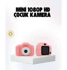 Çocuklar İçin Mini Fotoğraf Makinesi 8MP 1080P Video ve Darbeye Dayanıklı