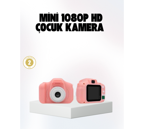 Çocuklar İçin Mini Fotoğraf Makinesi 8MP 1080P Video ve Darbeye Dayanıklı
