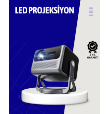 Smart Projector Android TV Taşınabilir Gimbal Standlı