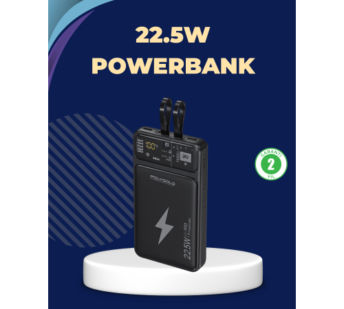 Taşınabilir Powerbank 22.5W Hızlı Şarj Destekli
