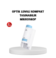 LED Işıklı Mikroskop 80X–200X Zoom Eğitici Bilim Seti ve Taşınabilir