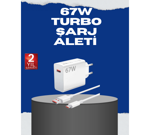 67 Watt Turbo Charge Başlık Vivo Y20 Y35 Y55 Uyumlu
