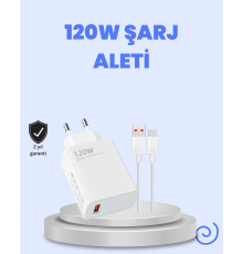 120 Watt Turbo Şarj Cihazı  Redmi Note 10 11 12 Uyumlu