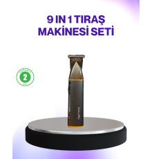 9’u 1 Arada Şarjlı Erkek Bakım Cihazı Saç Sakal Bıyık Ense Trimmer