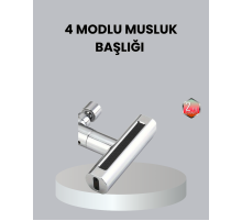 ABS Pirinç Alaşımlı Musluk Başlığı 4 Modlu 360° Dönebilen ve Ekonomik