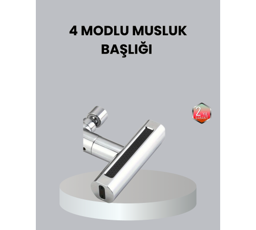 ABS Pirinç Alaşımlı Musluk Başlığı 4 Modlu 360° Dönebilen ve Ekonomik
