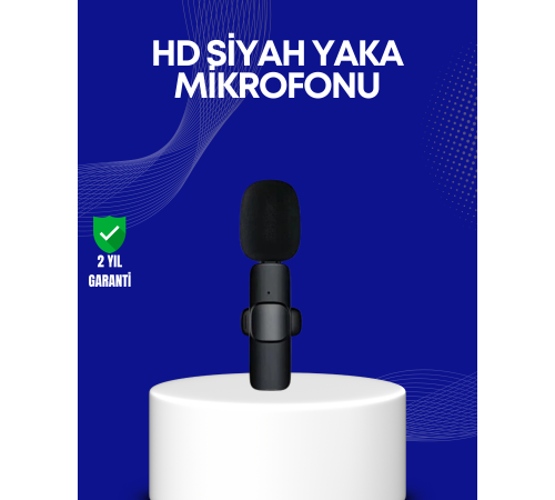 Lightning Girişli 2’li Kablosuz Yaka Mikrofonu Çift Kişilik Kayıt