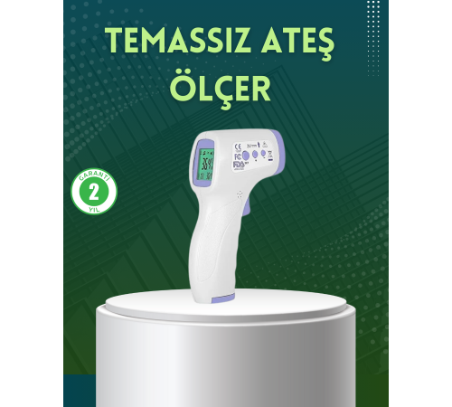 Kızılötesi Temassız Ateş Ölçer LCD Ekranlı Hassas Termometre