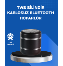 Taşınabilir Silindir Tasarım Bluetooth 5.0 Hoparlör Yüksek Bas Performanslı
