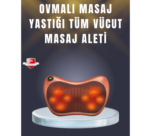 Çok Fonksiyonlu Boyun Bel Sırt Masaj Yastığı Araç İçi Uyumlu