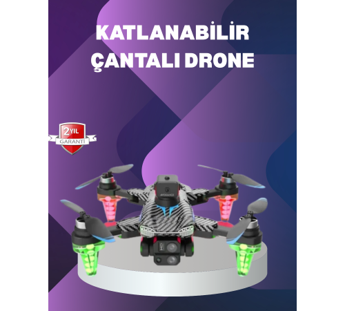 Katlanabilir Drone 1080P Kamera Full HD Çekim Hafif ve Taşınabilir
