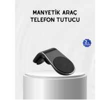 Araç İçi Manyetik Telefon Tutucu Güçlü Klipsli ve 360 Derece Ayarlanabilir