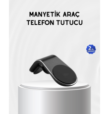 Araç İçi Manyetik Telefon Tutucu Güçlü Klipsli ve 360 Derece Ayarlanabilir