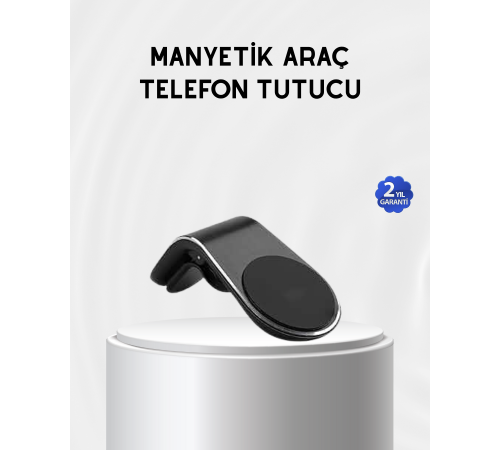Araç İçi Manyetik Telefon Tutucu Güçlü Klipsli ve 360 Derece Ayarlanabilir