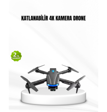 Wi-Fi Bağlantılı 4K Drone Katlanabilir ve 360° Takla Özellikli