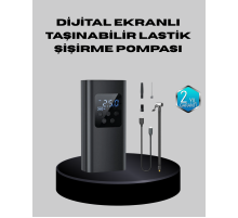 Taşınabilir 80W Kablosuz Lastik Şişirme Pompası Dijital Ekranlı