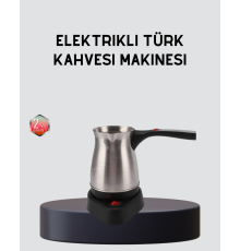Elektrikli Türk Kahvesi Cezvesi 800W Kablosuz Döner Tabanlı