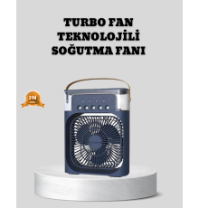 Sessiz Çalışan Turbo Fan Güçlü Hava Akışlı Masa Üstü Vantilatör