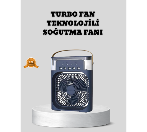 Sessiz Çalışan Turbo Fan Güçlü Hava Akışlı Masa Üstü Vantilatör