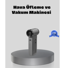 Şarjlı 130000 RPM Hava Üflemeli ve Vakumlu Araç Ev Temizlik Makinesi