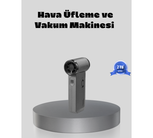 Şarjlı 130000 RPM Hava Üflemeli ve Vakumlu Araç Ev Temizlik Makinesi