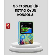 G5 Taşınabilir Retro Game Box 500 Oyunlu Şarjlı Mini Oyun Konsolu