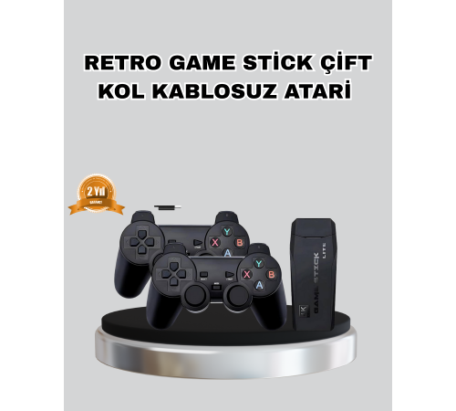 2.4G Kablosuz Mini Oyun Konsolu Taşınabilir ve Şık Tasarım