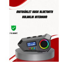 Suya Dayanıklı Bluetooth  İnterkom 5.4 Hoparlör 500mAh Batarya ve FM Radyo Özellikli