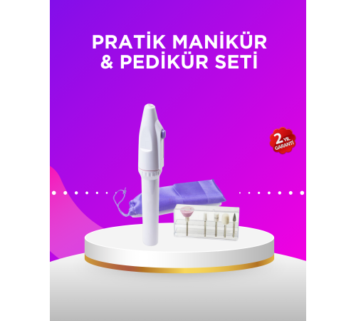 Elektrikli Manikür ve Pedikür Matkap Seti – Ayarlanabilir Hız, Ergonomik ve Sessiz