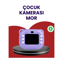 Eğlenceli Şipşak Çocuk Kamerası – Oyun, Müzik ve 18 Efektli Anında Baskı