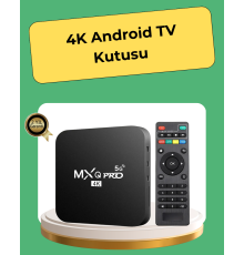 4K Ultra HD TV Box – 2GB RAM, 16GB Hafıza, Android Akıllı Medya Oynatıcı