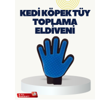 Yumuşak Silikonlu Kedi ve Köpek Tüy Toplama Eldiveni – Masaj Etkili Tüy Dökülme Önleyici