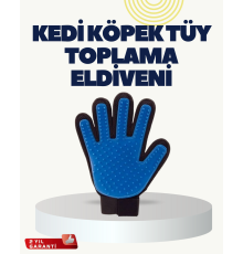 Yumuşak Silikonlu Kedi ve Köpek Tüy Toplama Eldiveni – Masaj Etkili Tüy Dökülme Önleyici
