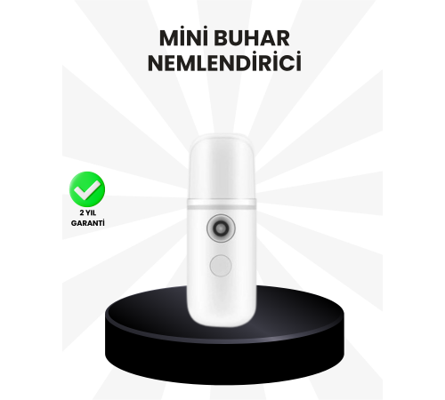 Kablosuz Şarjlı Mini Buhar Nemlendirici – Cilt ve Ortam İçin Taşınabilir Akıllı Cihaz
