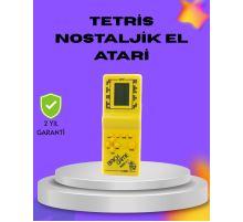 Klasik Tetris Oyunu El Konsolu – Taşınabilir Pil ile Çalışan Retro El Aterisi