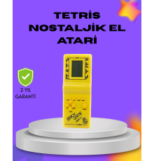 Klasik Tetris Oyunu El Konsolu – Taşınabilir Pil ile Çalışan Retro El Aterisi
