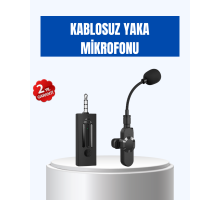 Kablosuz 2.4 GHz Yaka Mikrofonu – 60 m Menzilli, Gürültü Azaltıcı, Şarjlı ve Taşınabilir