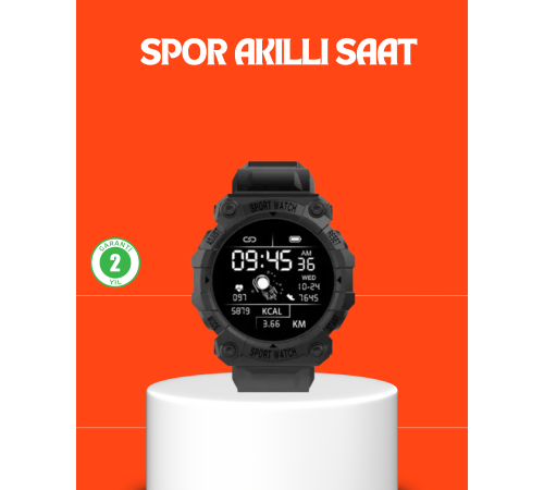 Sporcu Akıllı Saat – Kalp Atışı, Adım, Kalori ve Tansiyon Takipli