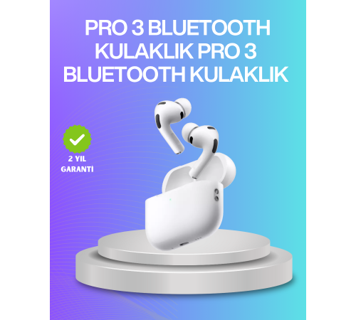 Aktif Gürültü Engelleyici Kablosuz Bluetooth Kulaklık – Şarj Kutulu, Uzun Ömürlü