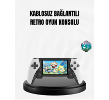 4.3 İnç Ekranlı Retro Oyun Konsolu – 64 GB Hafızalı, Şarjlı ve Multimedya Destekli