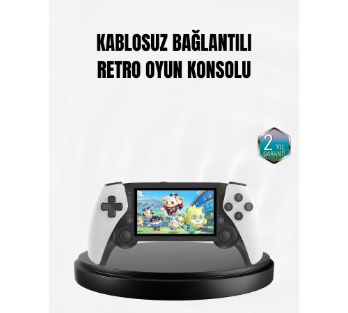 4.3 İnç Ekranlı Retro Oyun Konsolu – 64 GB Hafızalı, Şarjlı ve Multimedya Destekli