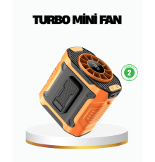 Turbo Mini Taşınabilir Fan – 100 Kademeli Dijital Hız Kontrolü ve Type-C Şarj (Kopya)