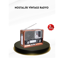 Nostaljik Radyo – Şık Dekoratif Tasarım ve Güvenli 2 Yıl Garanti