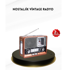 Nostaljik Radyo – Şık Dekoratif Tasarım ve Güvenli 2 Yıl Garanti