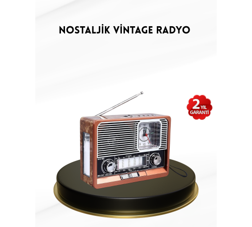 Nostaljik Radyo – Şık Dekoratif Tasarım ve Güvenli 2 Yıl Garanti