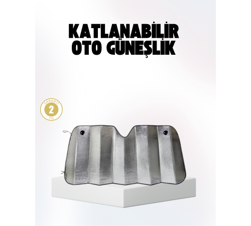 Otomobil Güneşliği – Katlanabilir Tasarım ve Süngerli Isı Yalıtımı