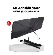 Katlanabilir Ön Cam Güneşliği Şemsiye – Her Araca Uygun Isı ve Işık Koruması