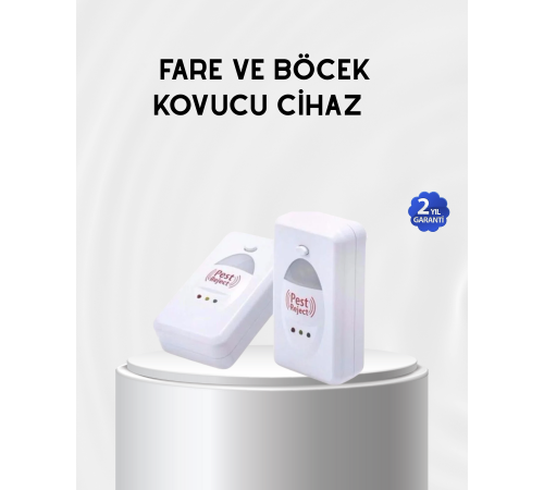 Fare, Sivrisinek ve Böcek Kovucu Ultrasonik Cihaz – Güvenli ve Kimyasalsız Çözüm