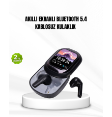 Bluetooth 5.4 Kulaklık – Gürültü Engelleme ve Akıllı Ekranlı Şarj Kutusu