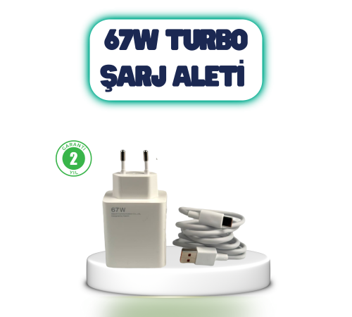 67 Watt Hızlı Şarj Aleti Poco F2 F3 F4 Uyumlu